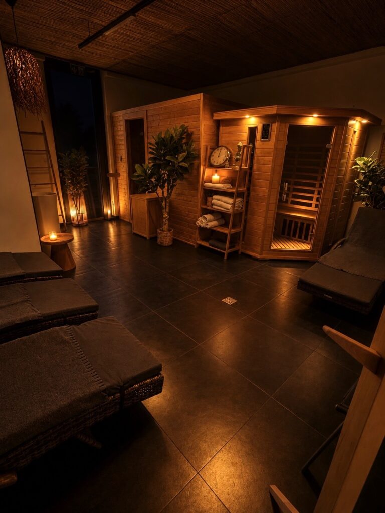 Privátny wellness CrossFit Senec – fínska a infra sauna s relaxačnou zónou